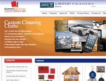Tablet Screenshot of customcleaningclothstore.com